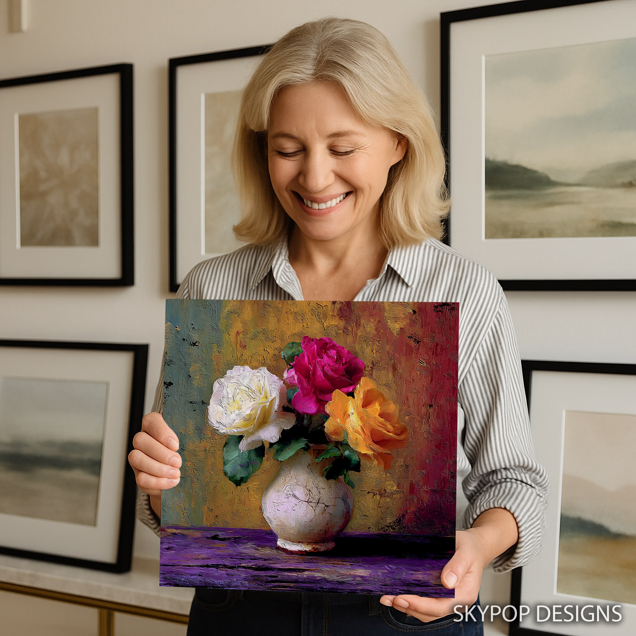 3.jpg Vibrant Rose Bouquet Art