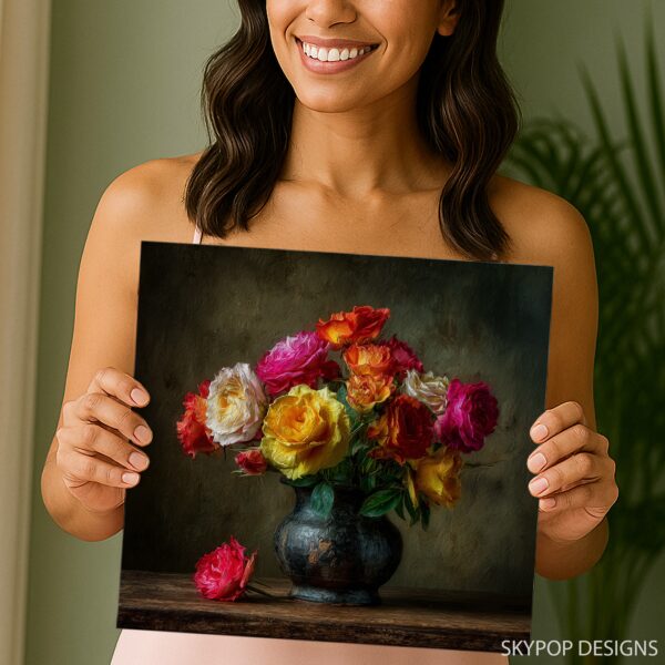 Vibrant Rose Bouquet Art