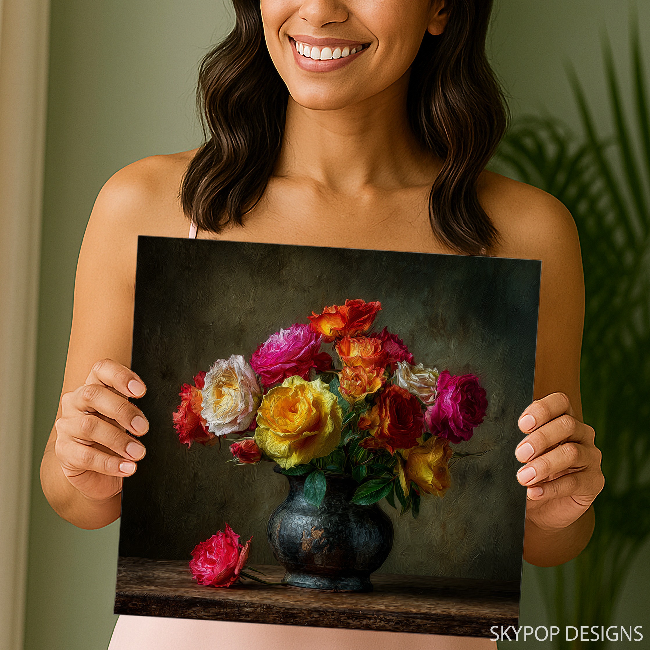 3.jpg Vibrant Rose Bouquet Art