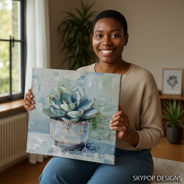Succulent Serenity Art
