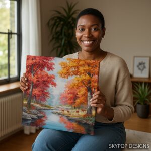 Deer Autumn Forest Art