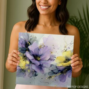 Lavender and Lemon Bloom Art