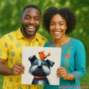 Dog and Bird Friend Art