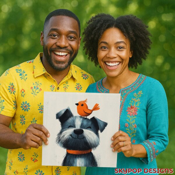 Dog and Bird Friend Art