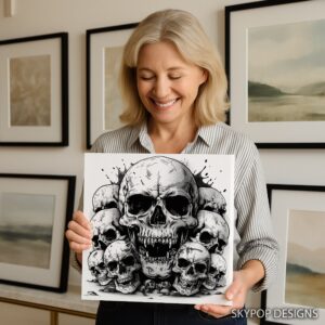 Skull Cluster Art