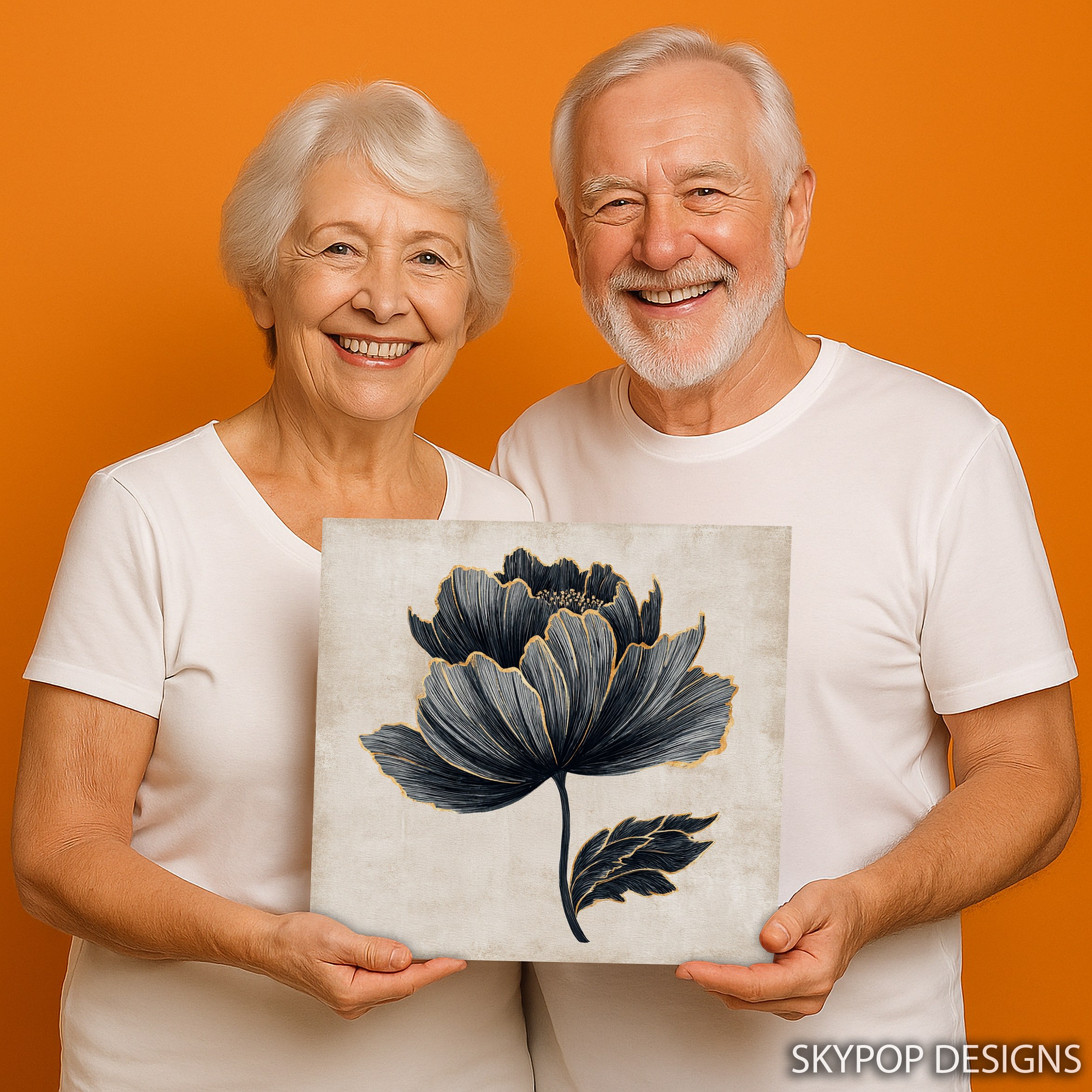 3.jpg Black Gold Peony Art