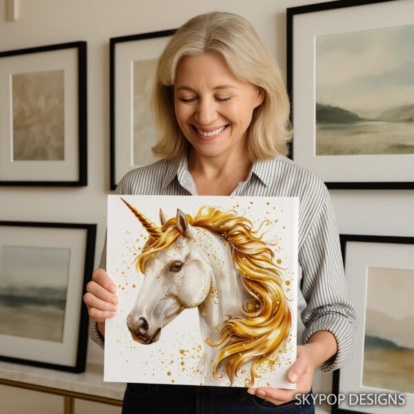 Golden Unicorn Art