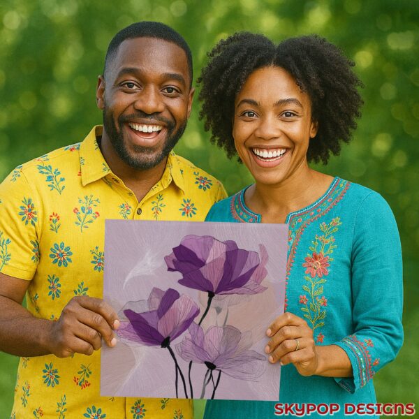 Purple Poppy Art