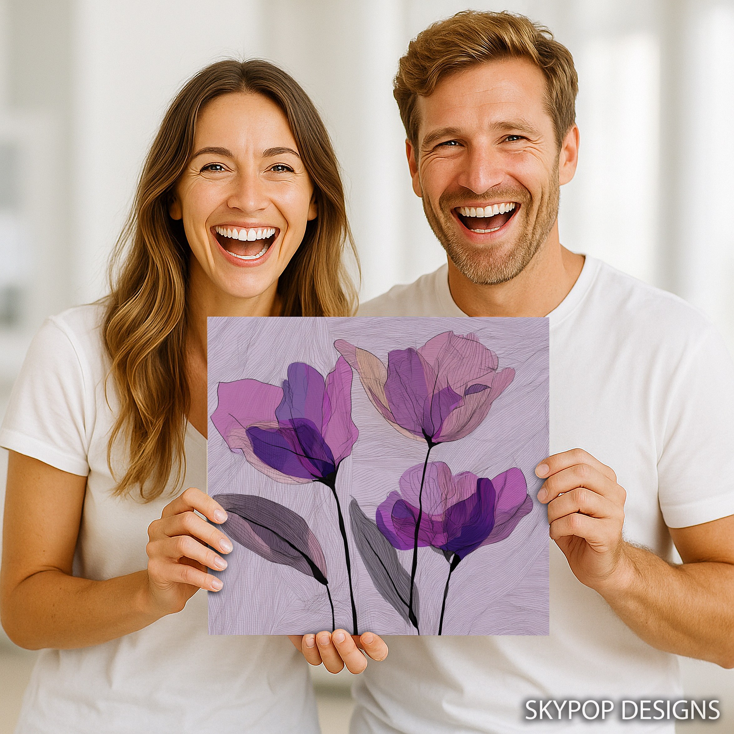3.jpg Purple Tulip Art