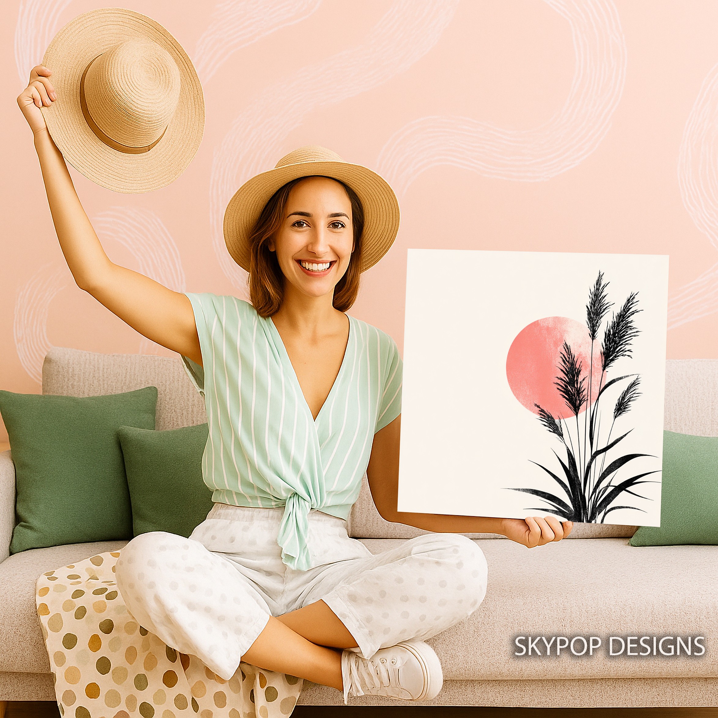 3.jpg Sunset Grass Art