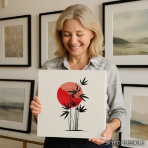 Rising Sun Bamboo Art