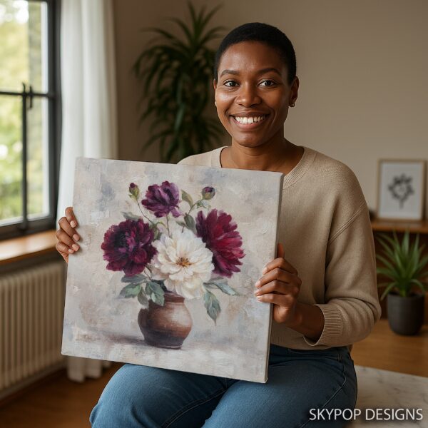 Elegant Peony Bouquet Art