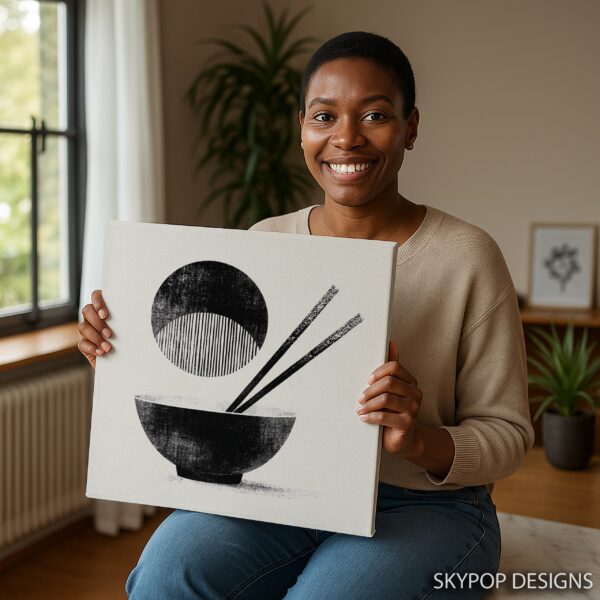 Zen Chopsticks Bowl Art