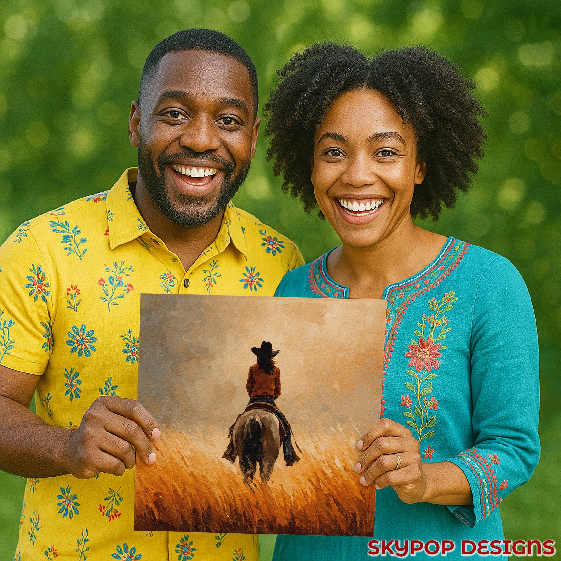 3.jpg Cowgirl Sunset Ride Art