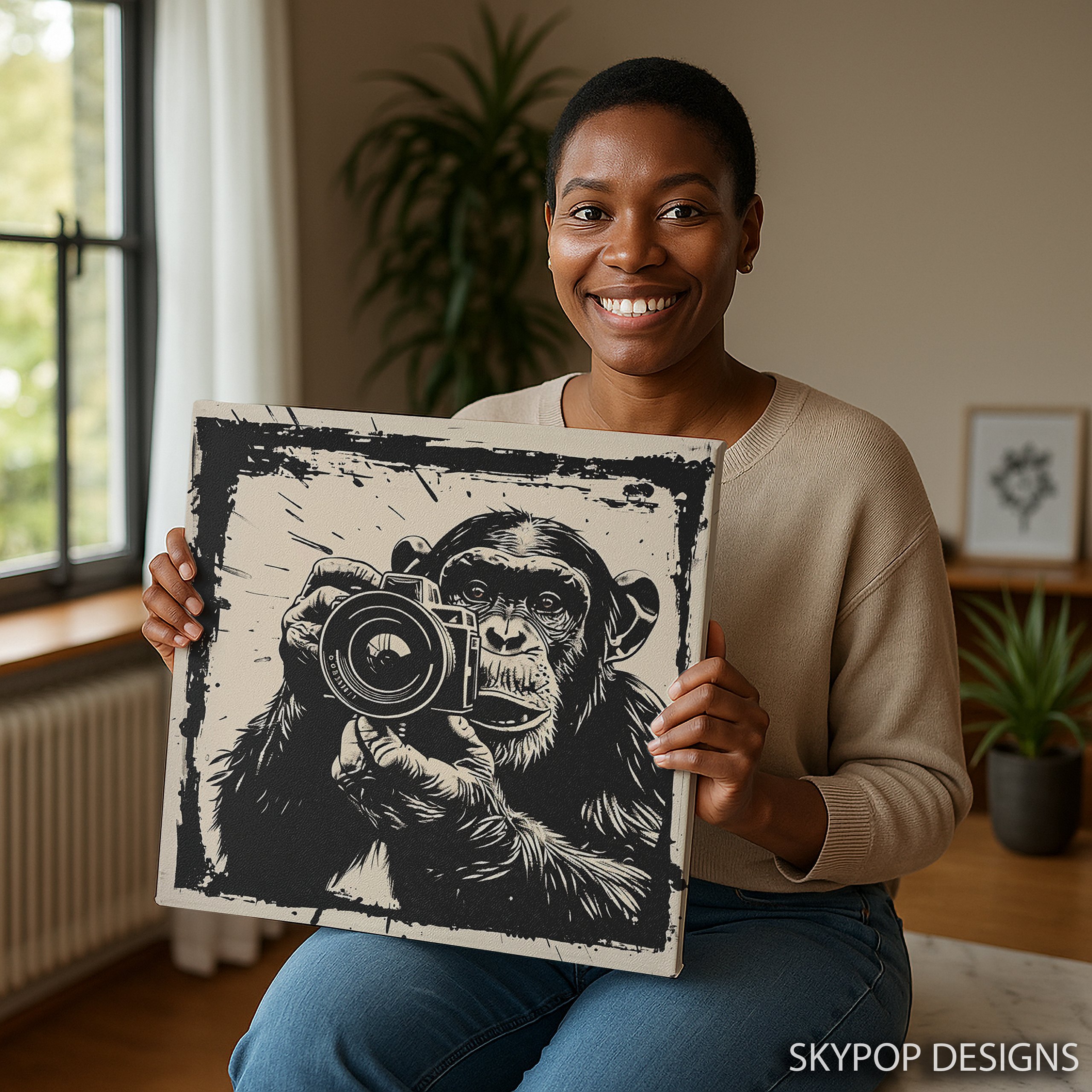 3.jpg Chimp Wall Art
