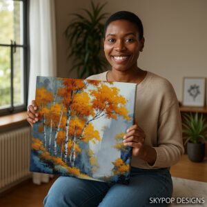 Autumn Birch Forest Art