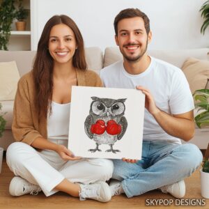 Owl Boxing Art