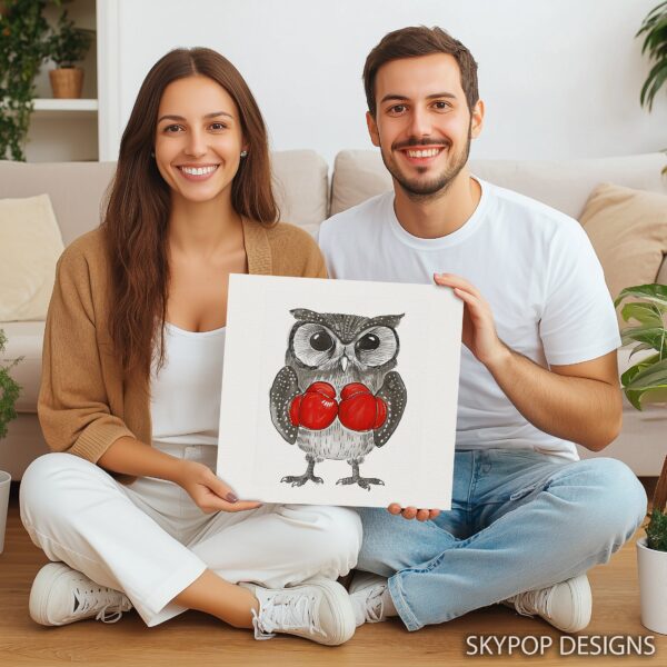 Owl Boxing Art
