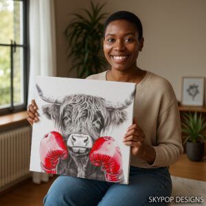 Highland Cow Art