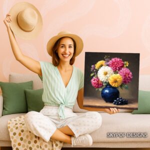Dahlia Bouquet Art