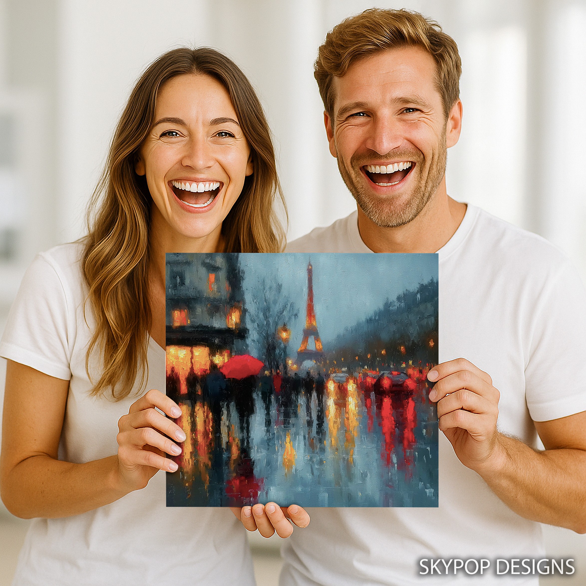 3.jpg Rainy Paris Eiffel Tower Art