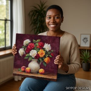 Vibrant Rose Bouquet Art