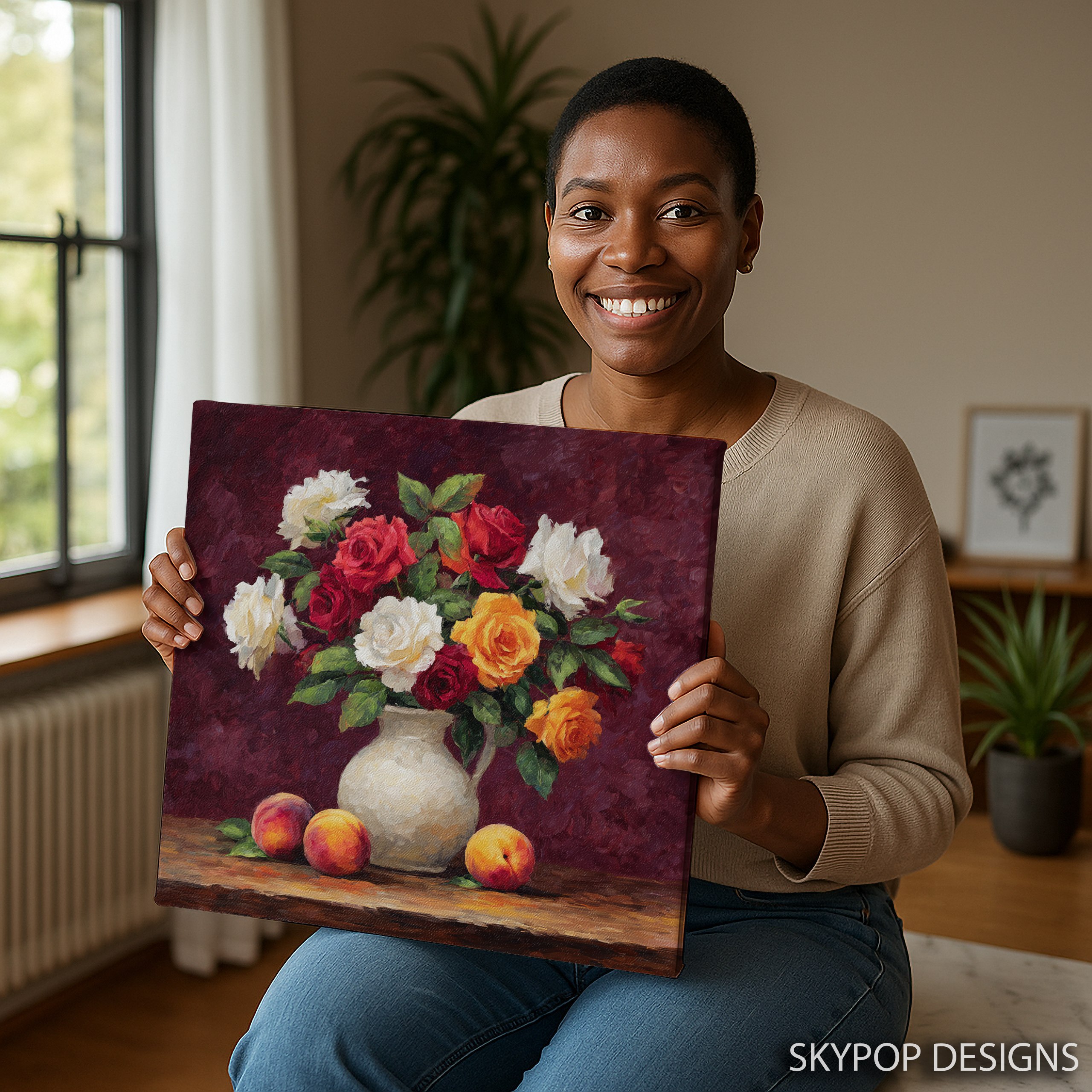 3.jpg Vibrant Rose Bouquet Art