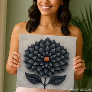 Dark Lotus Blossom Art