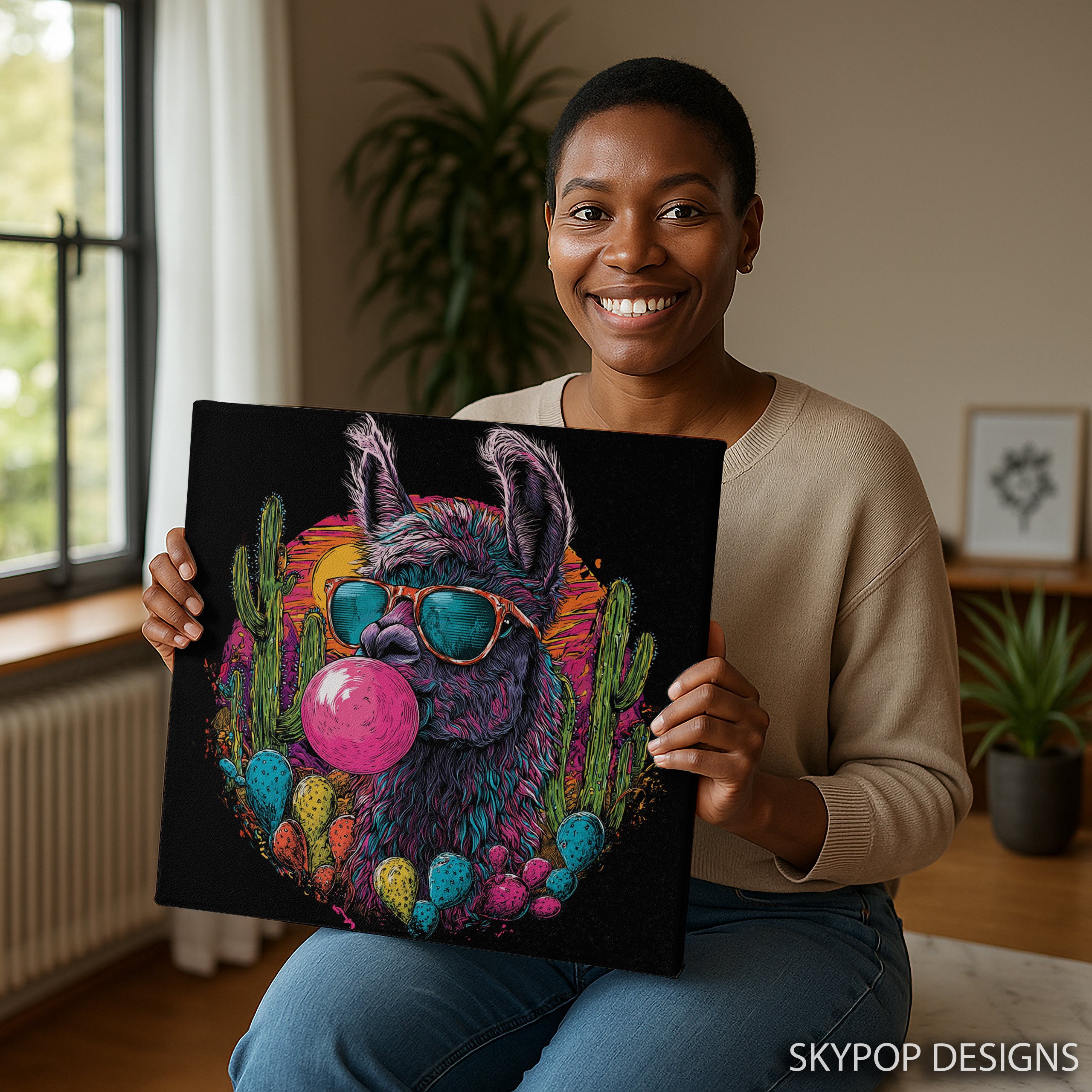 3.jpg Psychedelic Llama Art
