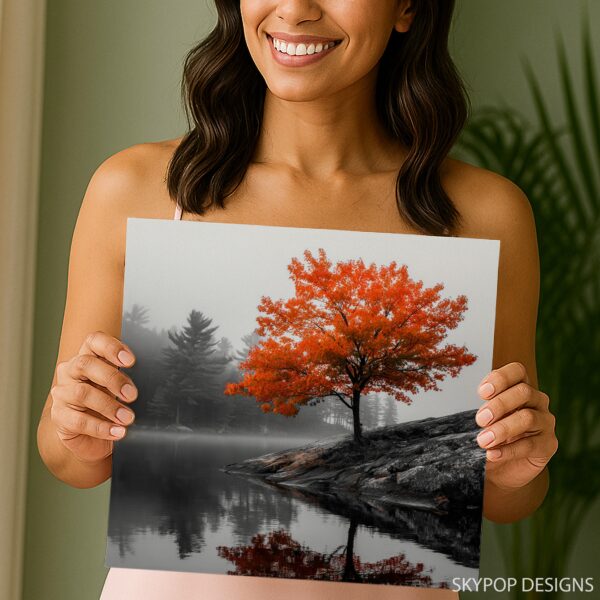 Autumn Reflection Tree Art