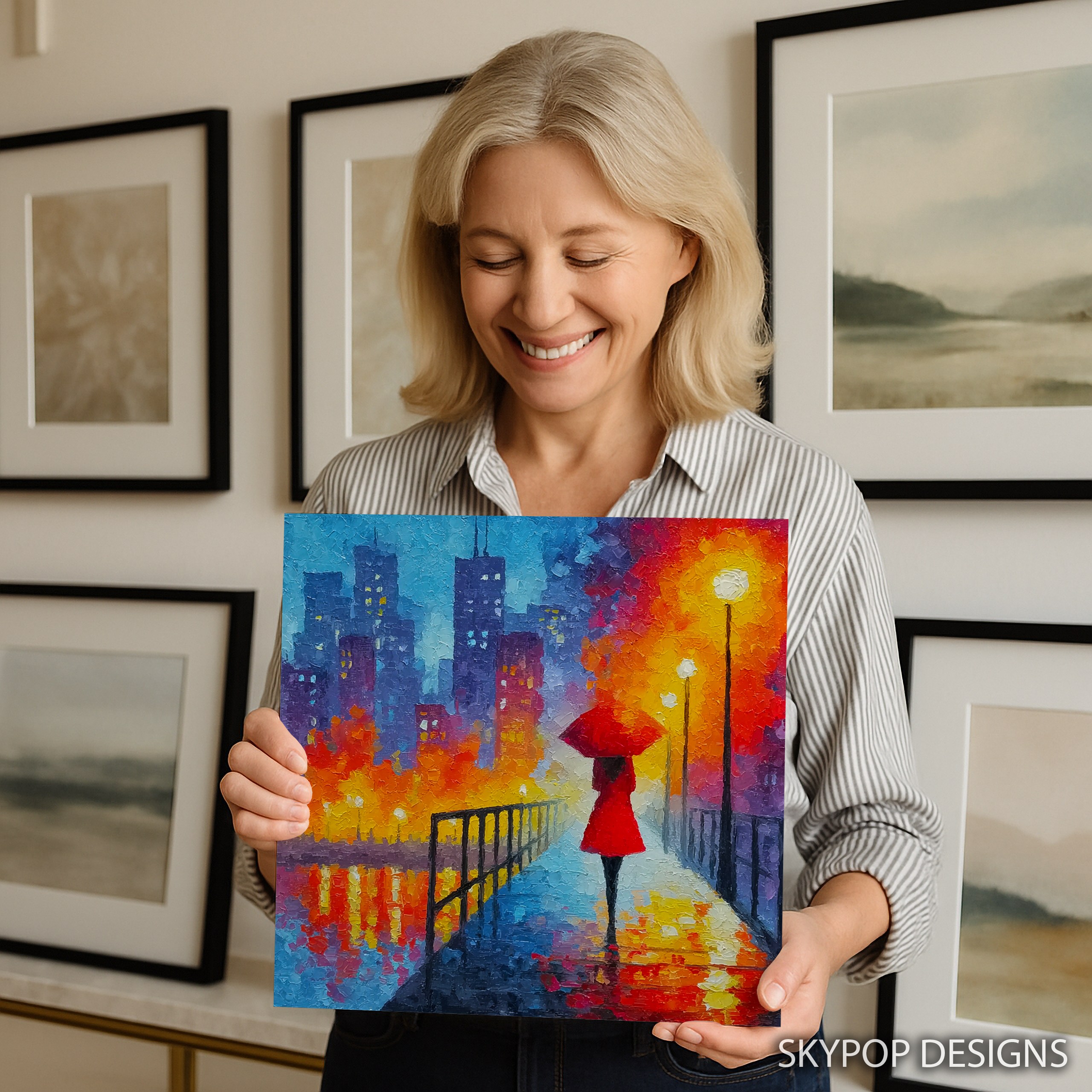 3.jpg Rainy City Lights Art