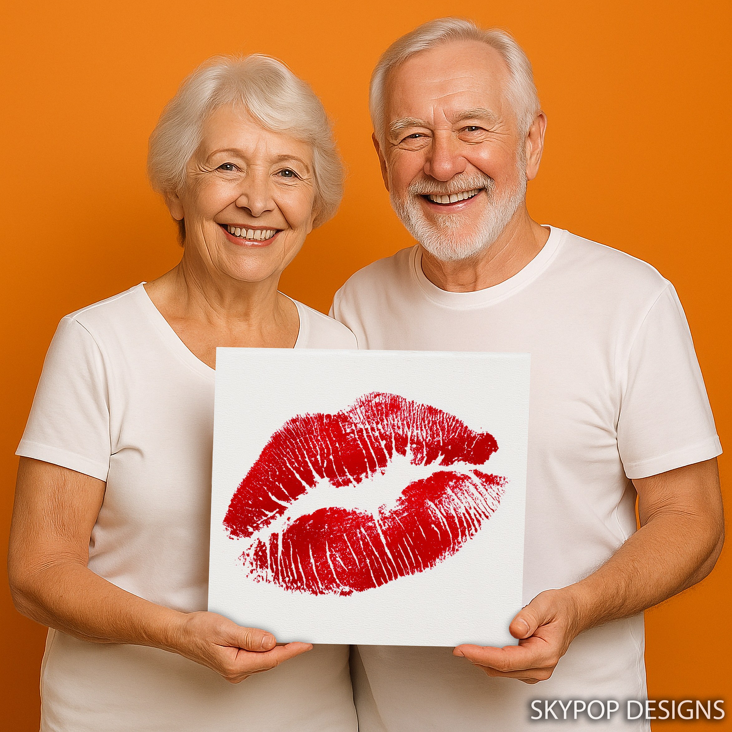 3.jpg Red Lip Print Art