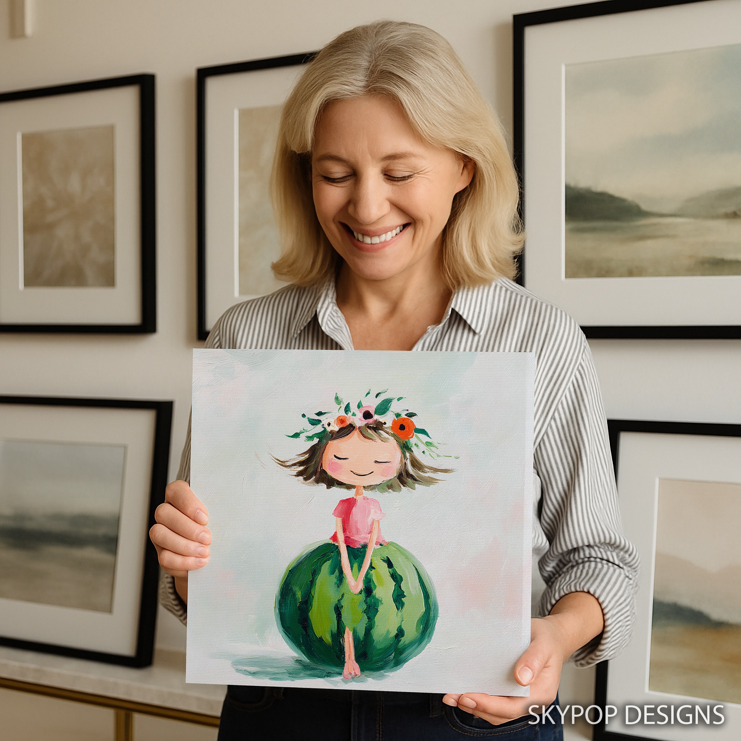 3.jpg Watermelon Girl Art