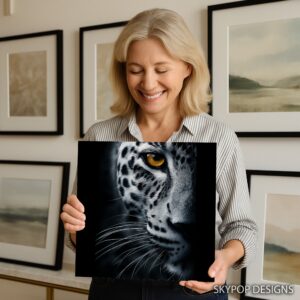 Snow Leopard Eye Art