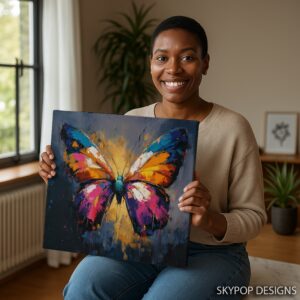 Butterfly Art Canvas or Poster