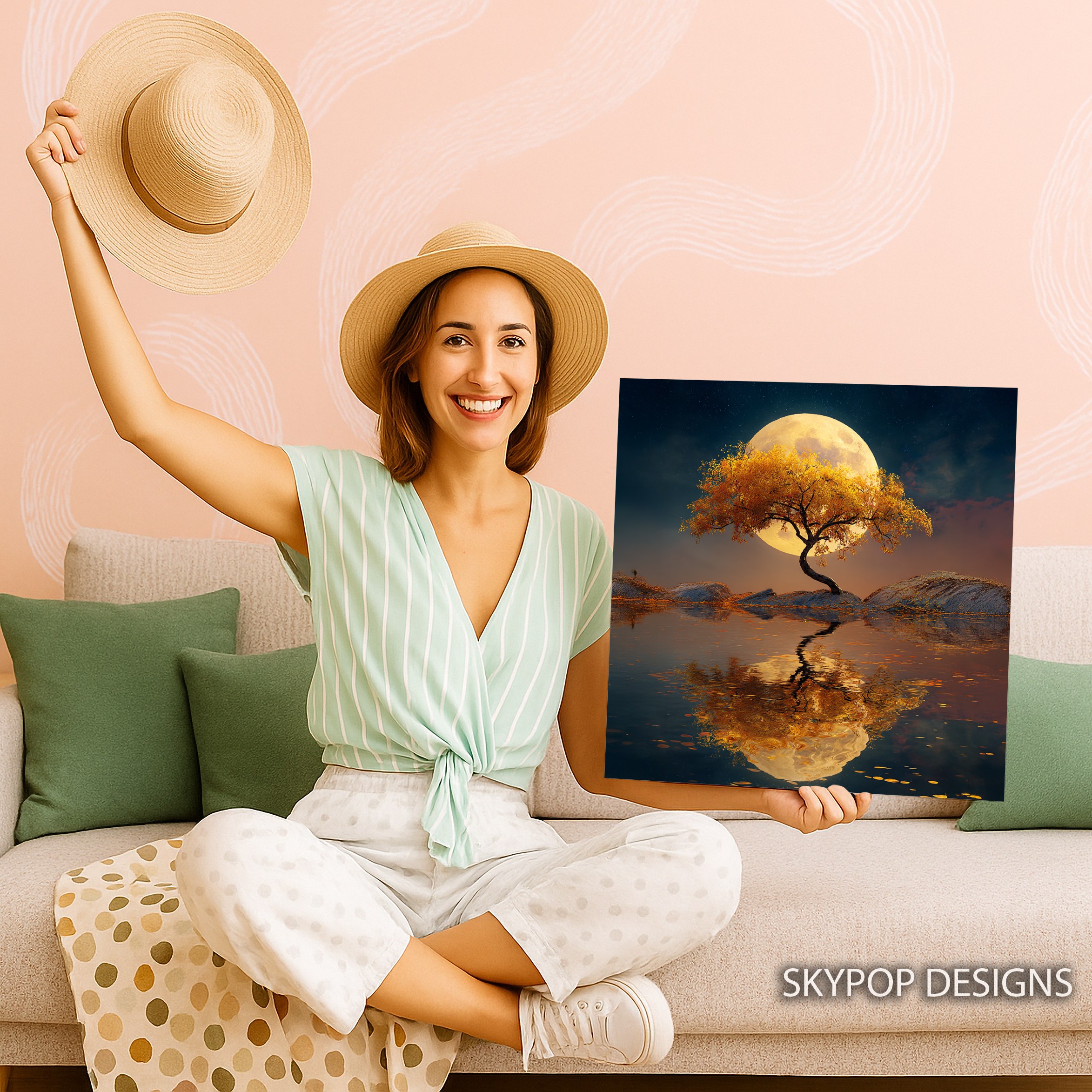 3.jpg Moonlit Tree Reflection Art