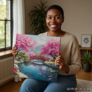 Cherry Blossom Bridge Art