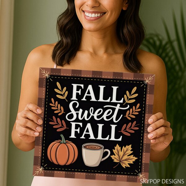 Fall Plaid Pumpkin Art