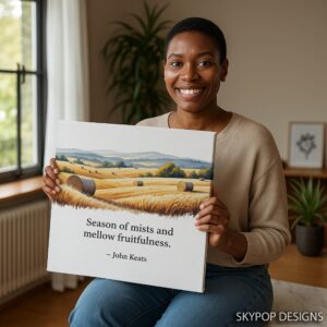 Golden Harvest Fields Art