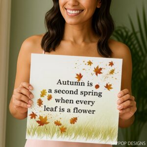 Autumn Leaf Flower Art
