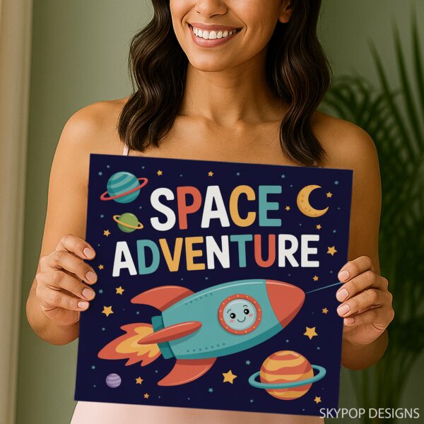 Space Adventure Rocket Art
