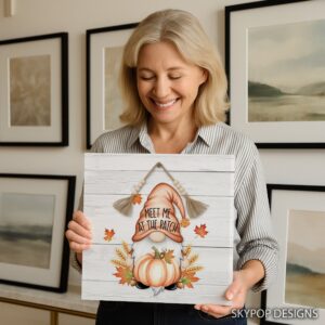 Autumn Gnome Pumpkin Patch Art