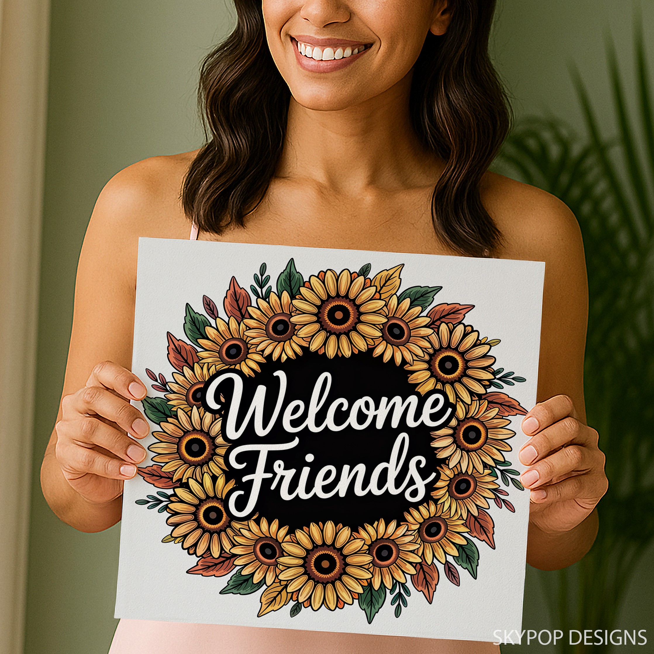 3.jpg Sunflower Welcome Sign Art