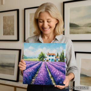 Lavender Field Art
