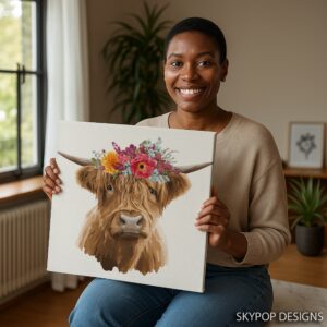 Highland Cow Art