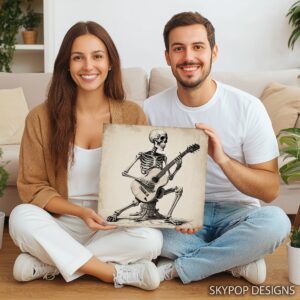 Skeleton Guitarist Art