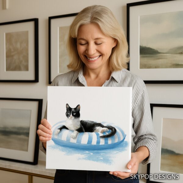 Cat on Float Art