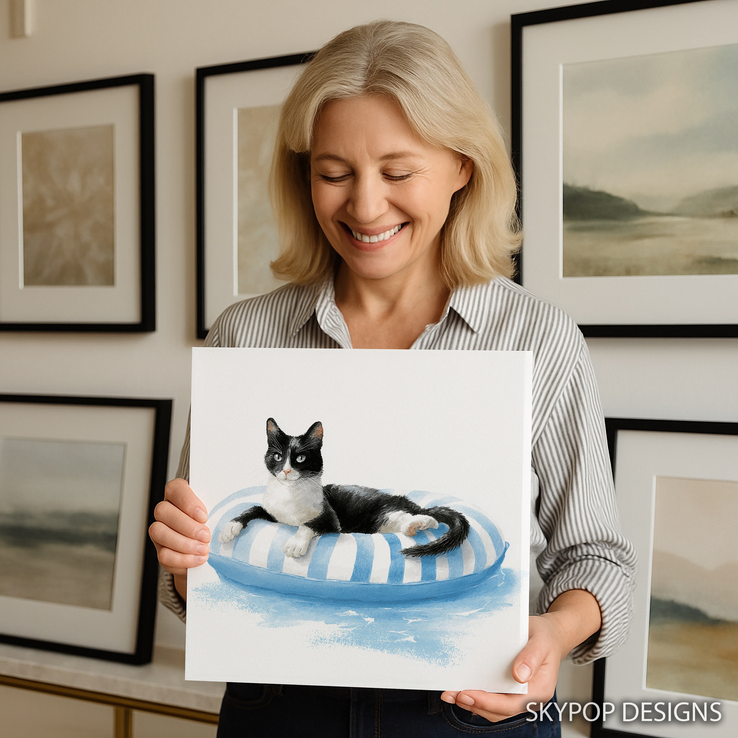 3.jpg Cat on Float Art