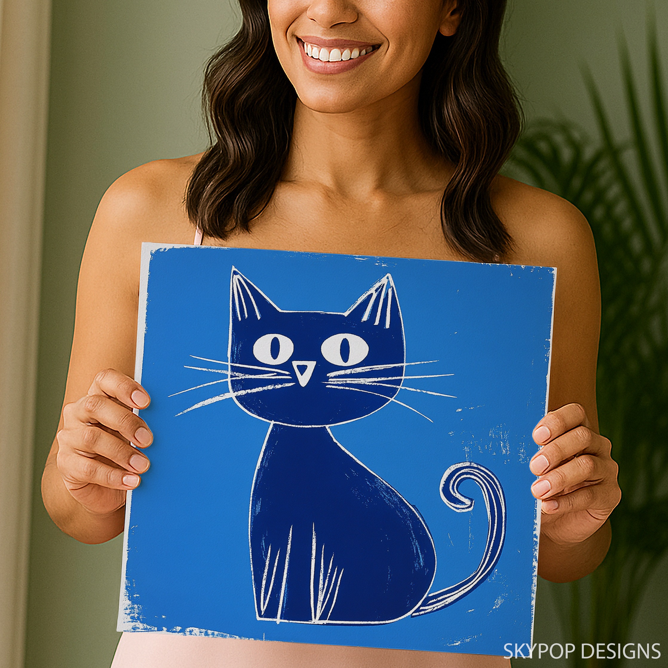 3.jpg Blue Cat Art