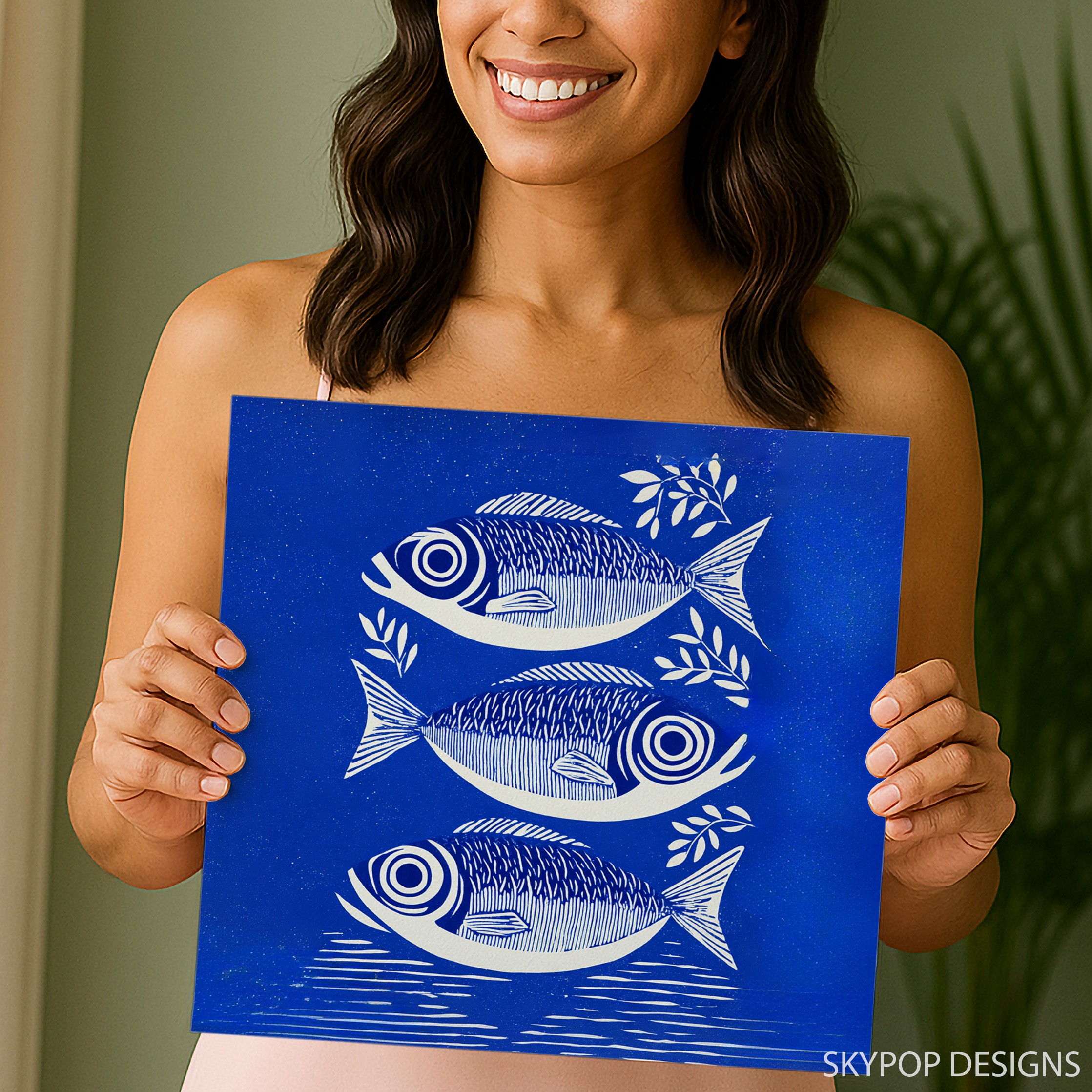 3.jpg Blue Fish Art